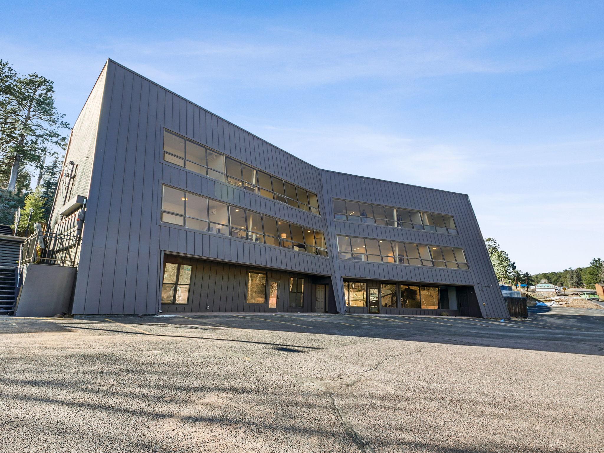 Exterior view from the street side.