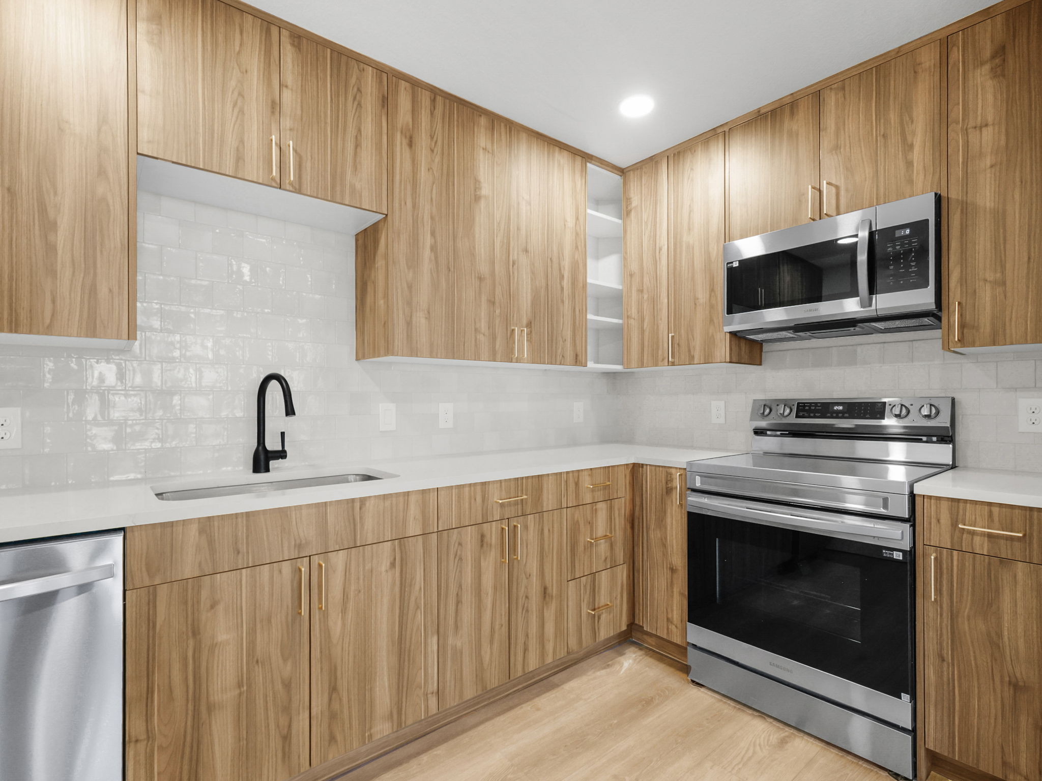 Plenty of storage and ample counter space.