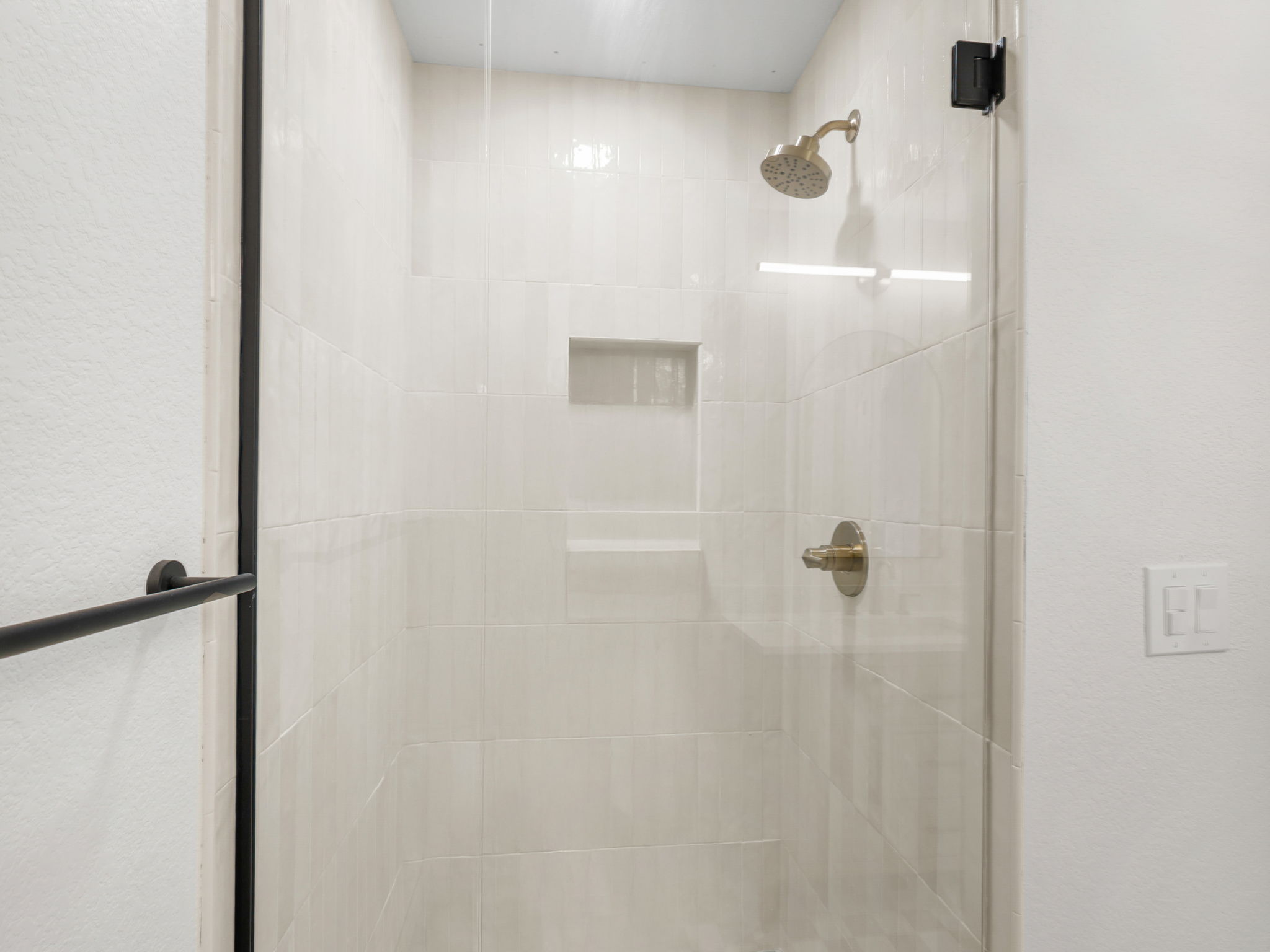 Walk-in shower.