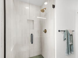 Walk-in shower.