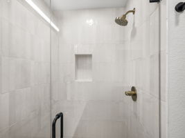 Walk-in shower.