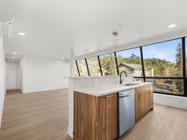 Large living area with an open flow into the kitchen.