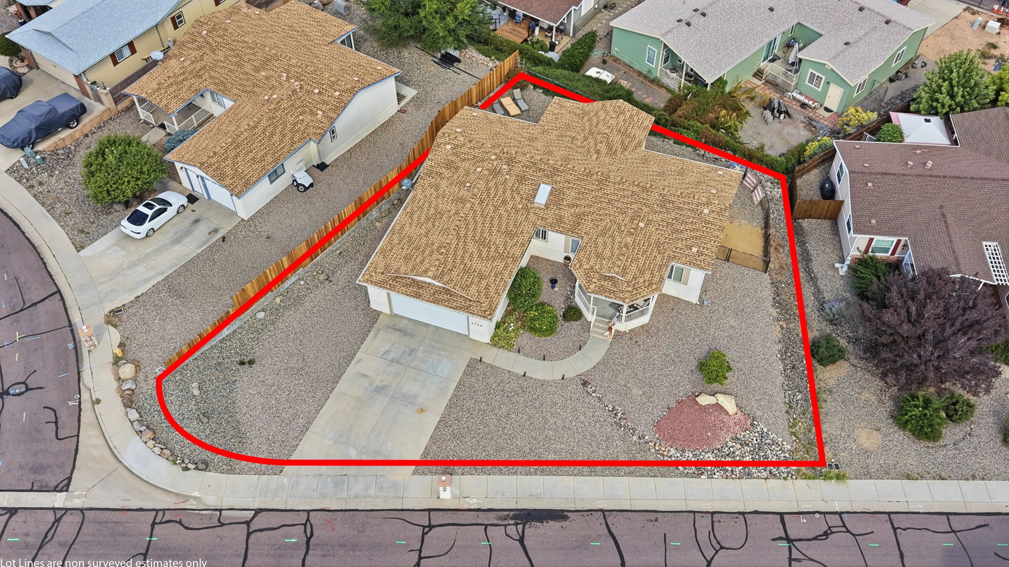 Birds Eye Lot Line