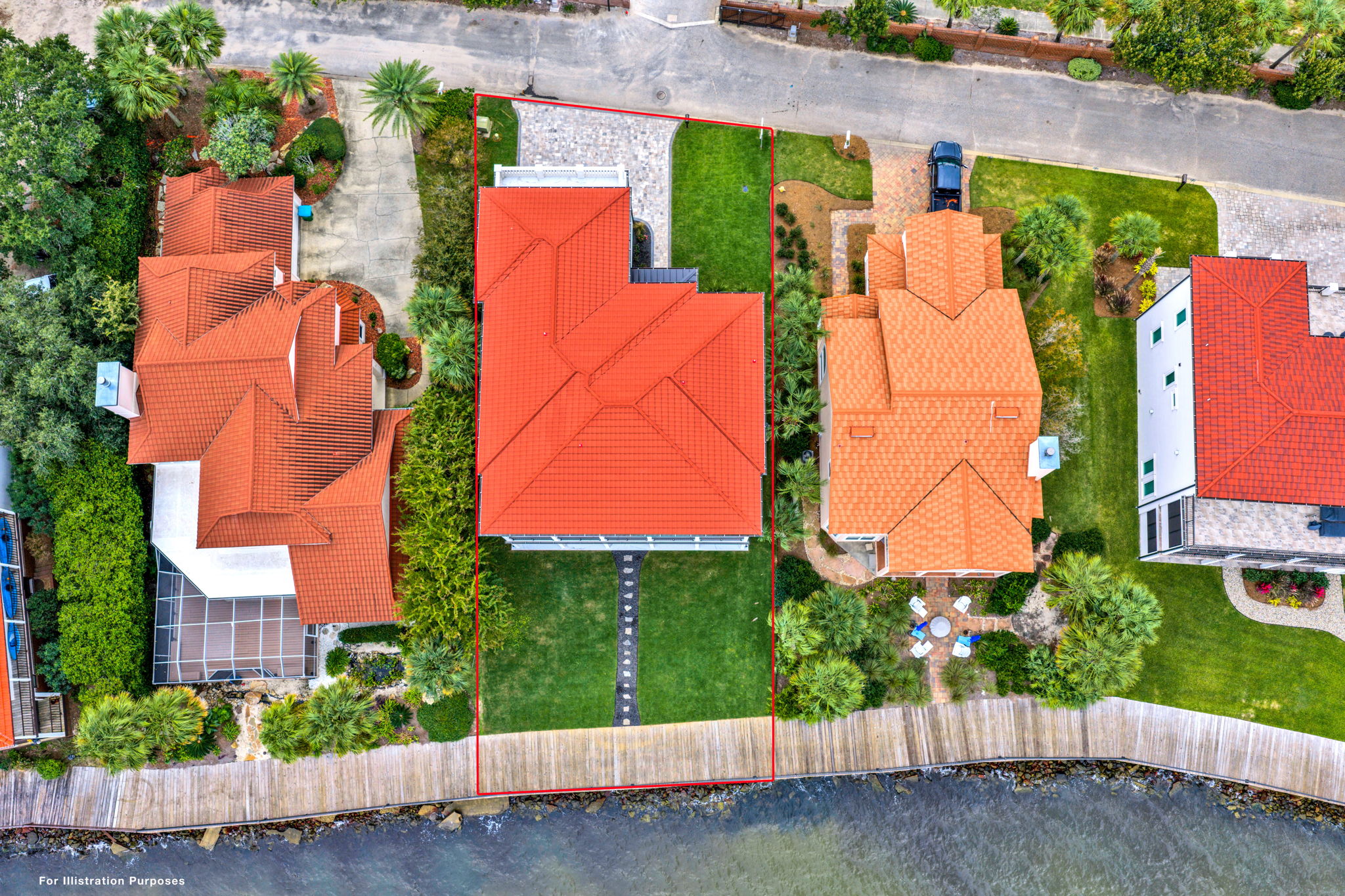 28 Baybridge Dr (Exterior) lot lines