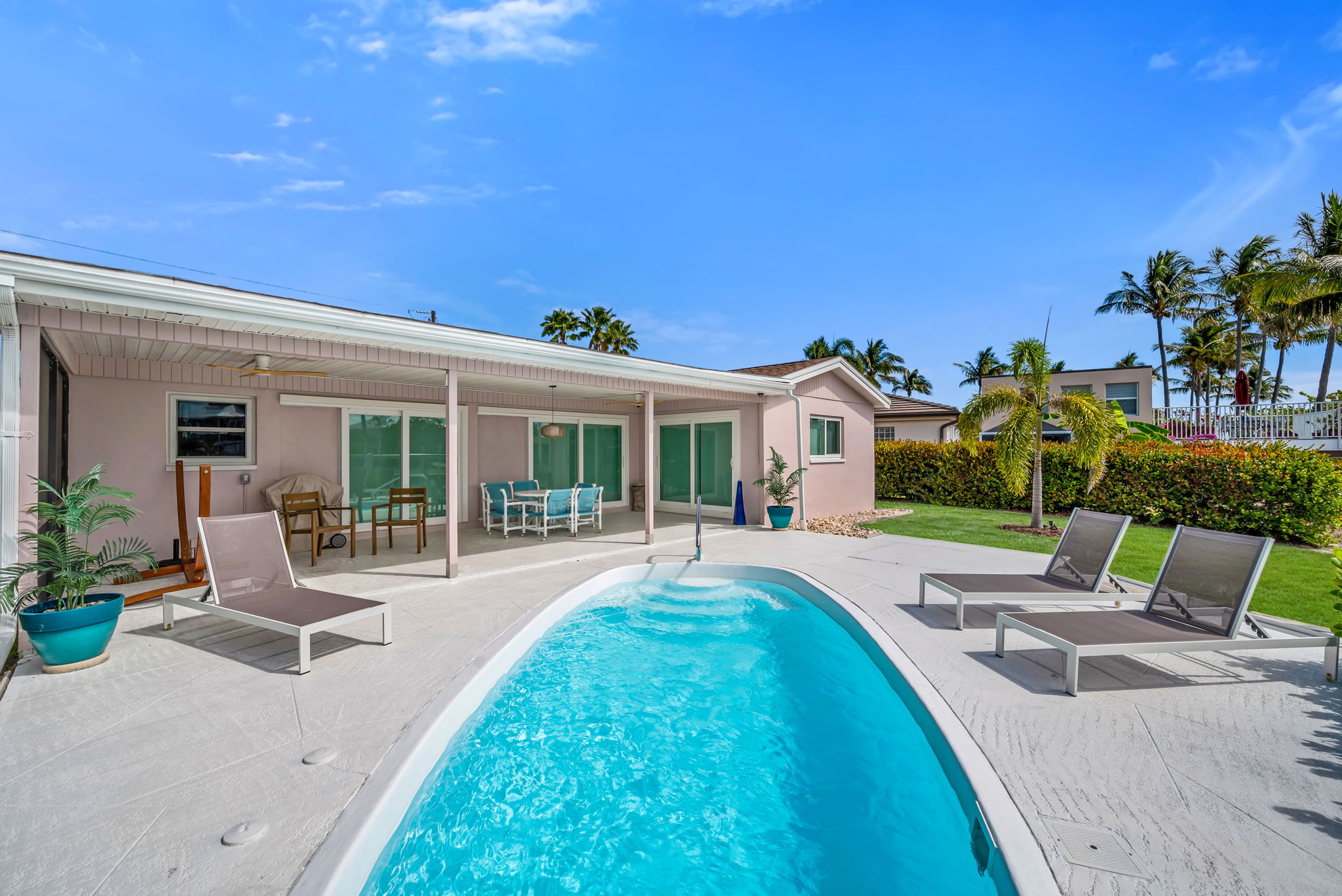Pool Rear View