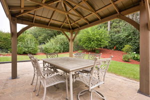Backyard patio and pergola