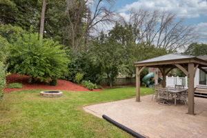 The Firepit area is ready for your fall gatherings!