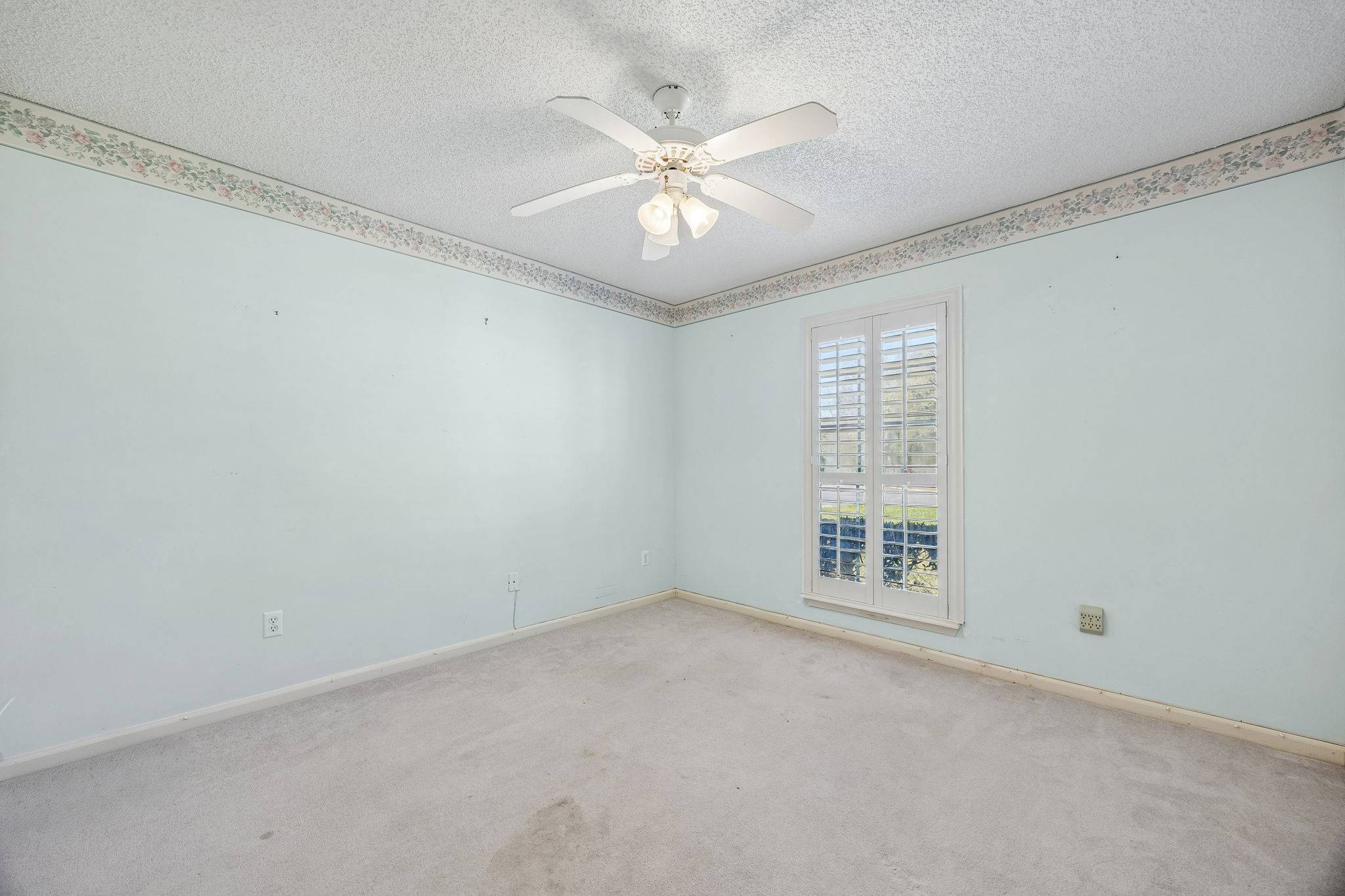 Bedroom 3 has a street view and...