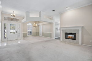 Double-sided fireplace