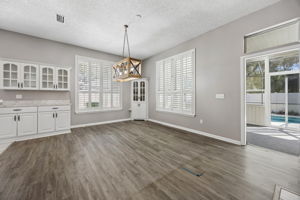 seating area off the kitchen