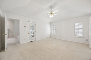 with access to the sunroom.