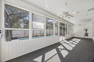 Conditioned sunroom is a...