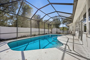 Easy indoor-outdoor access to the pool.