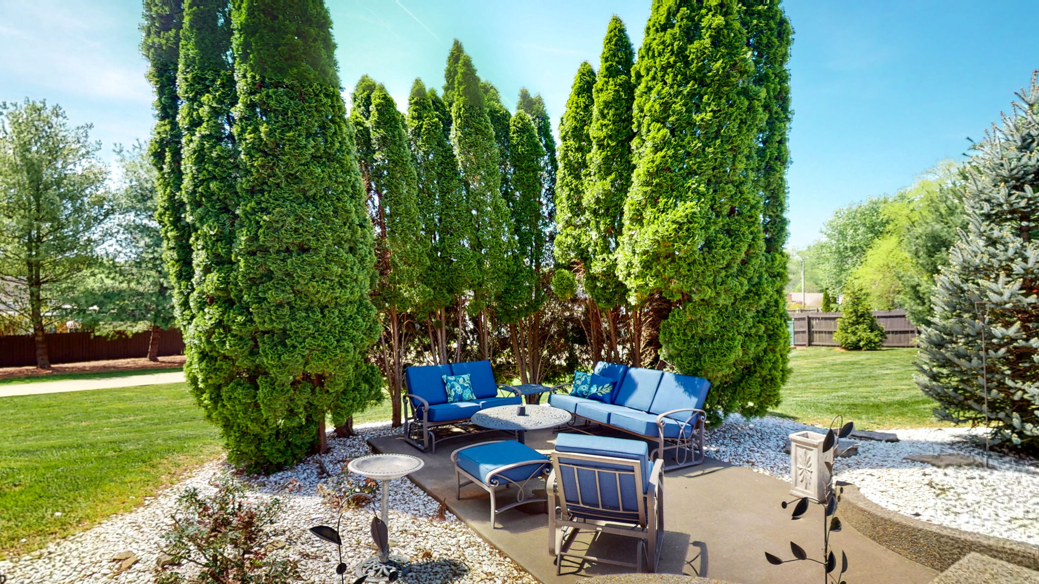 Although this makes a great seating area, it is actually pre-wired for your hot tub should you desire.