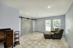Flex Space with Sliding Doors