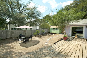 Deck and Back Yard/Shed