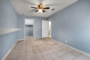 Unit A bedroom and closet