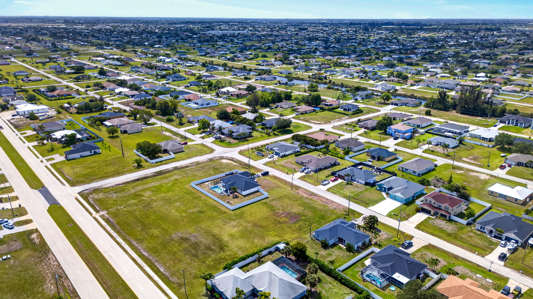 Aerial Front Exterior 7