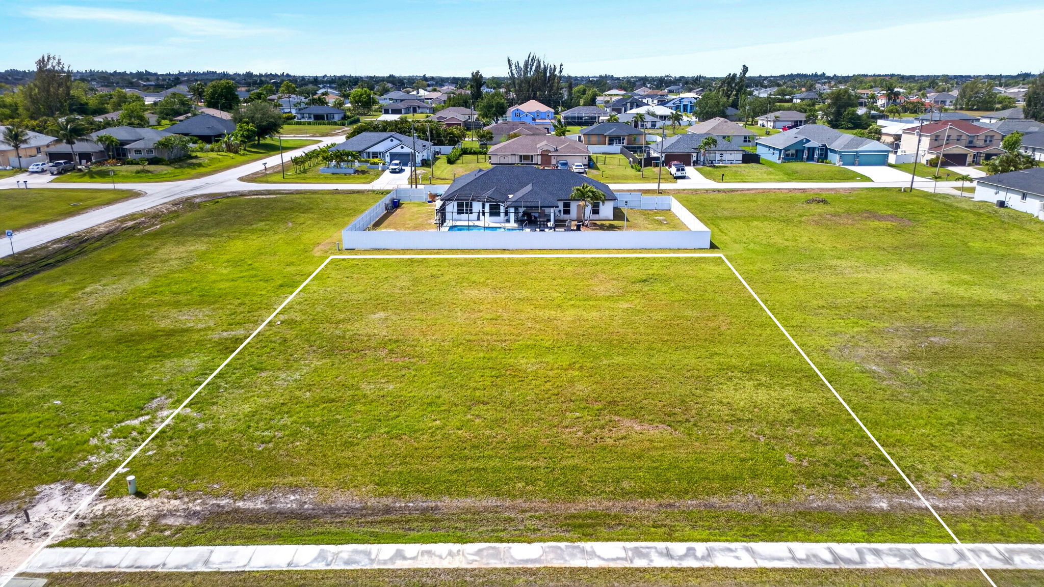 Aerial Front Exterior 1 - lot line