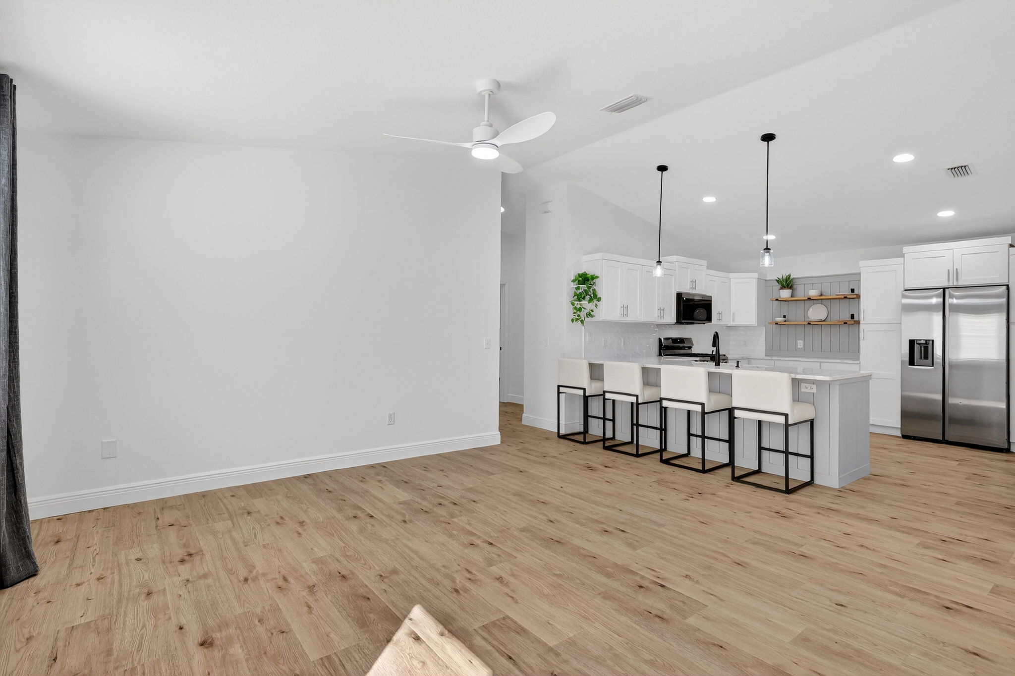 Living Room with Kitchen