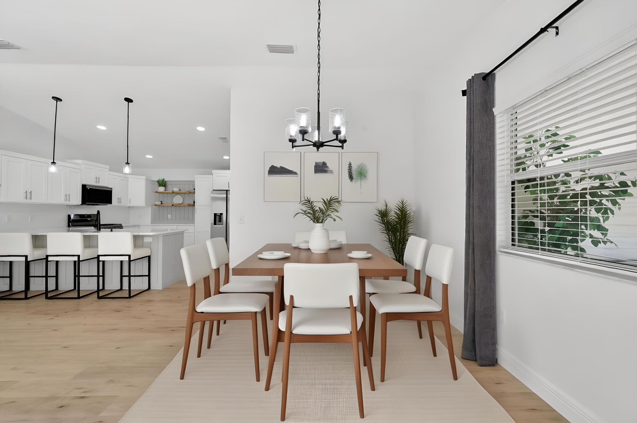 Kitchen and Dining Room-Virtually Staged