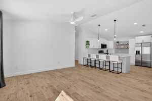 Living Room with Kitchen