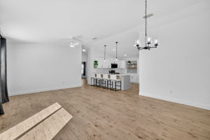 Living, Dining, and Kitchen