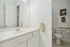 Guest Bathroom Showing Vanity #1 and Water Closet