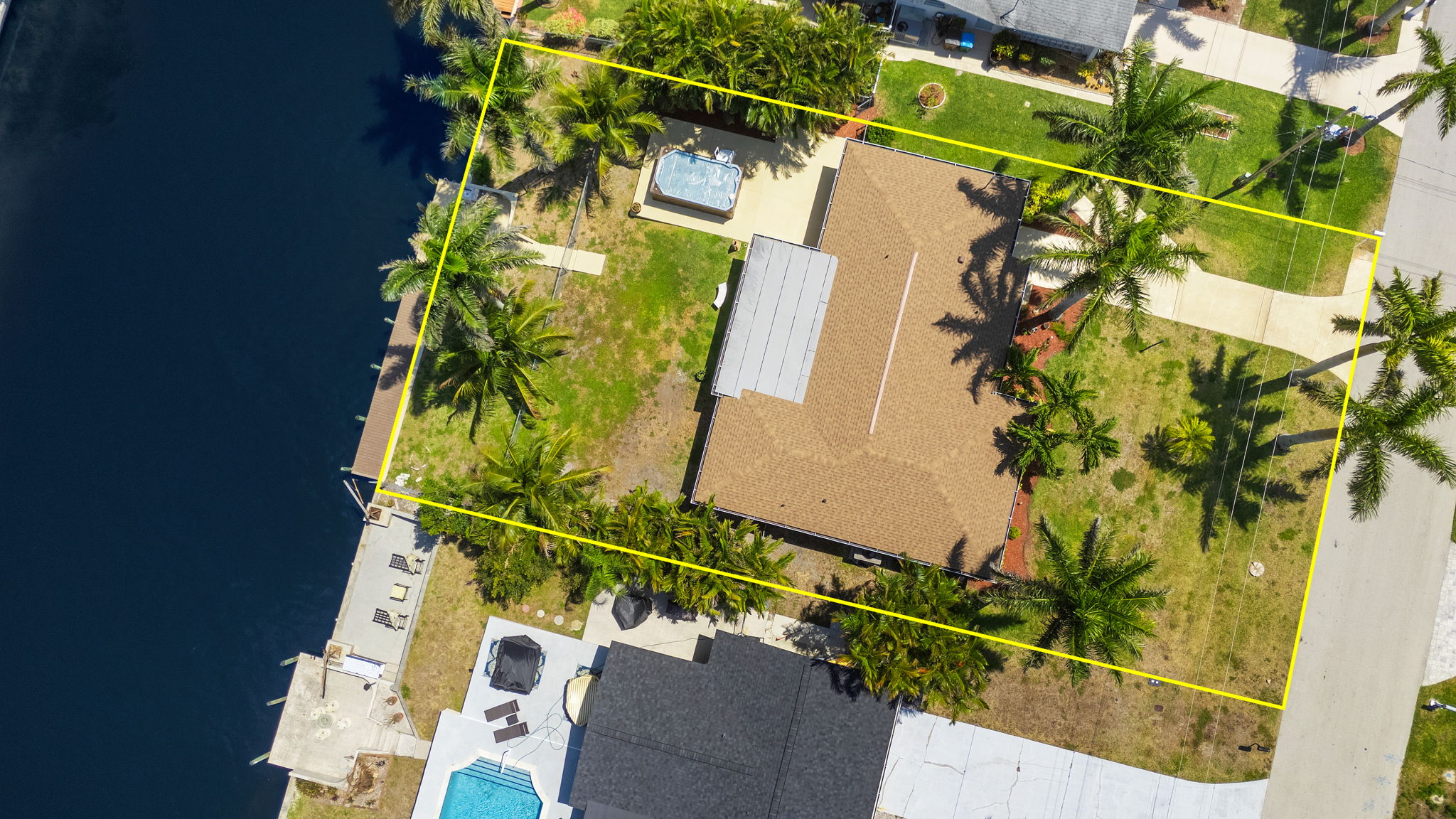 Aerial Overview - lot line