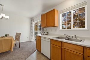Kitchen/Dining with back Patio access