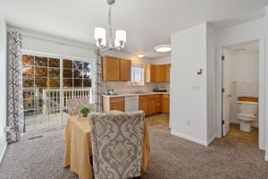 Dinning area with Back Patio Access