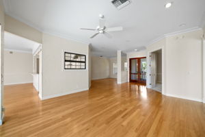 View of Living, Dining & Foyer