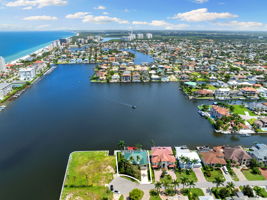 Aerial of Bay and Home