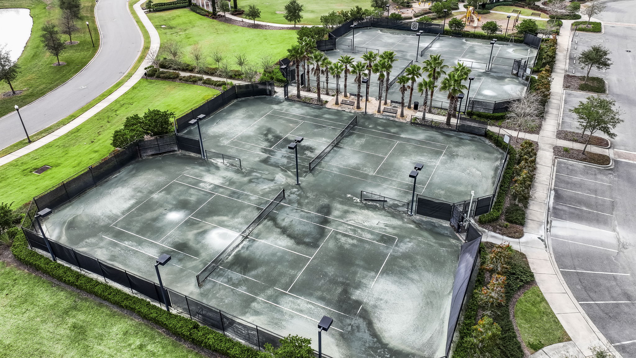 Lighted Tennis Courts