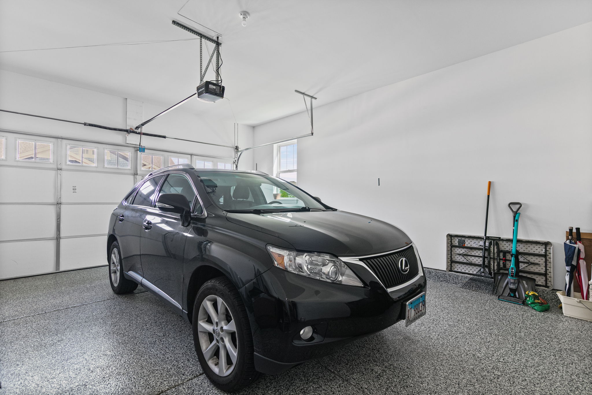 2 Car Garage with Epoxy Flooring