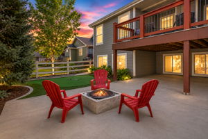 Enjoy your backyard patio with built-in firepit!