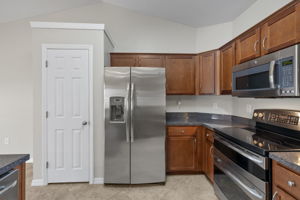 Kitchen with granite & stainless