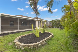 Easy care fenced rear yard