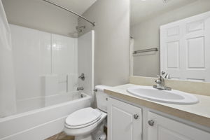 Guest Bathroom has tub as well