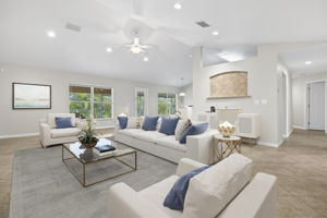 Virtually Staged Living Room