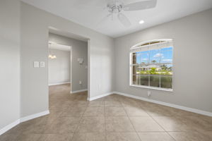 Office opposite the dining room