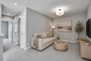 Virtually staged Den