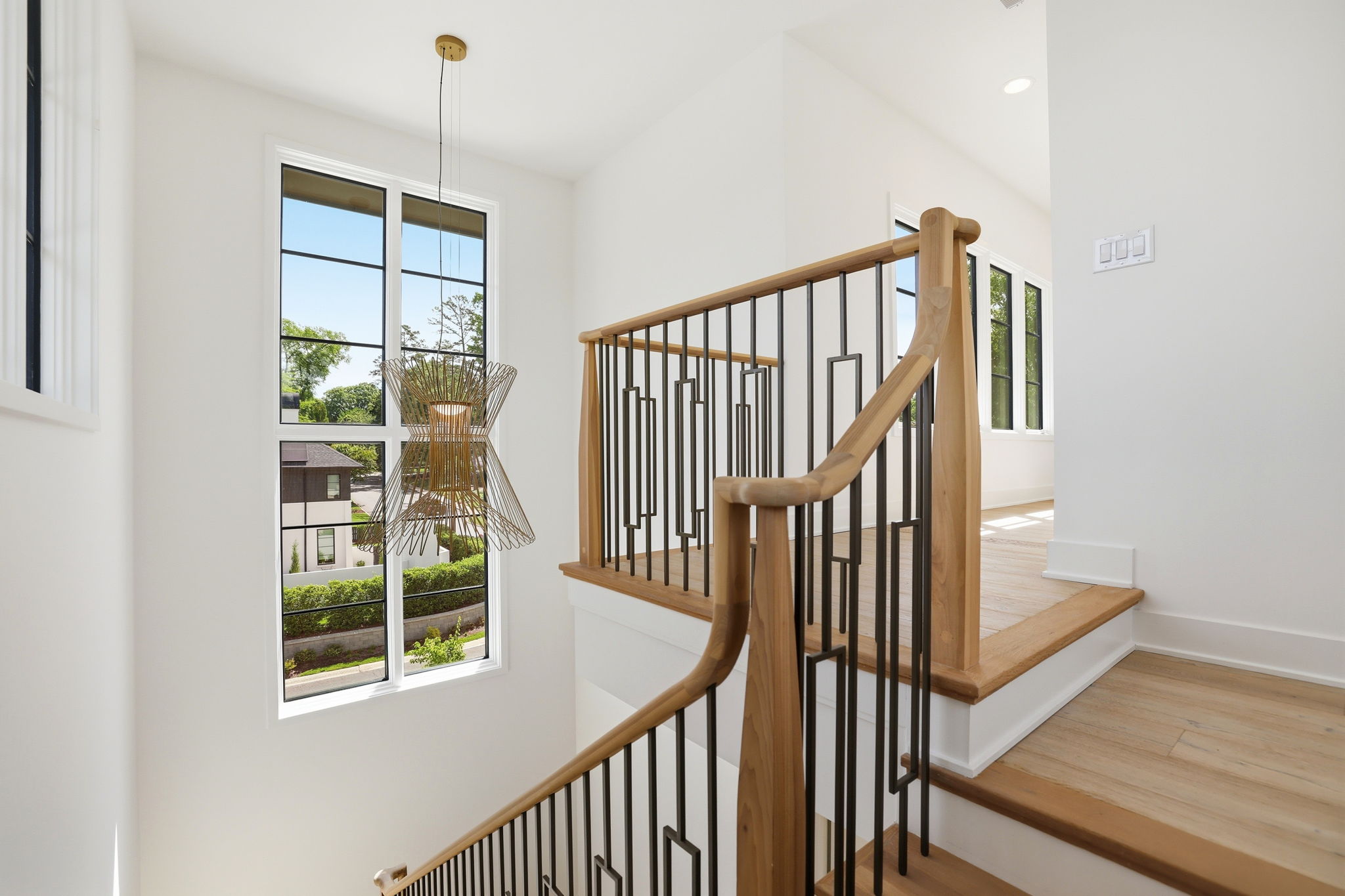 Bright tower 3rd floor landing with stunning natural light