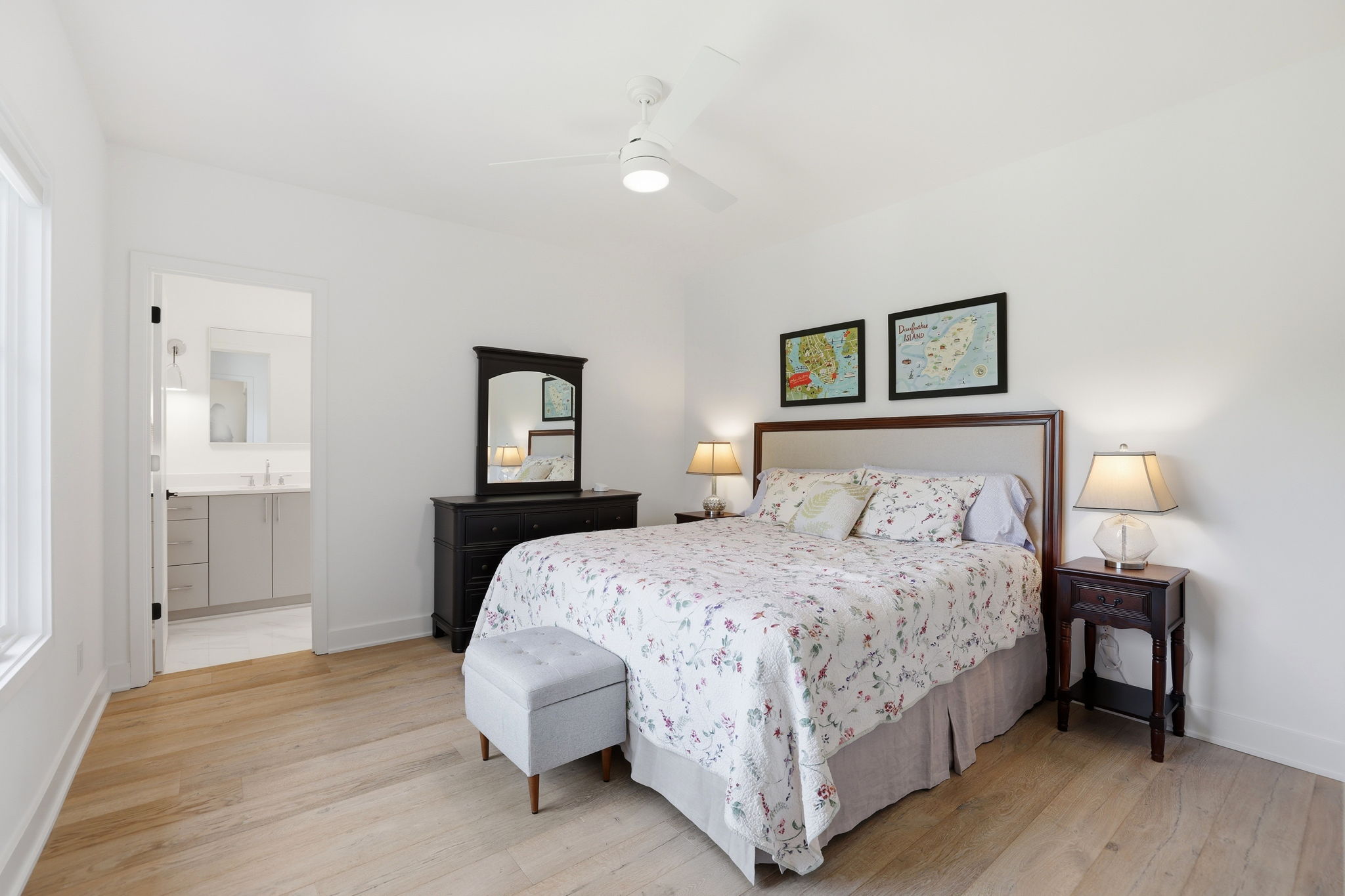 Generous in scale and thoughtfully designed, this suite includes a walk-in closet and en-suite bath for true comfort and independence