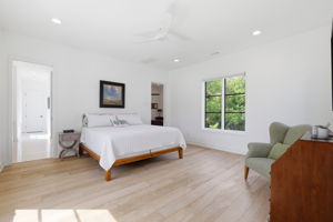 The expansive primary retreat occupies the entire second level - beginning with an very generous bedroom