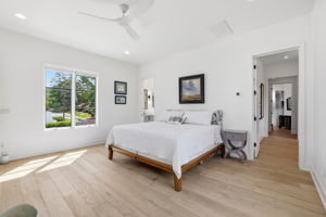 Primary bedroom - entry to the flex/office space