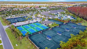 Tennis and pickleball courts...very active players here!
