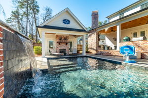 Gunite Pool With Waterfall