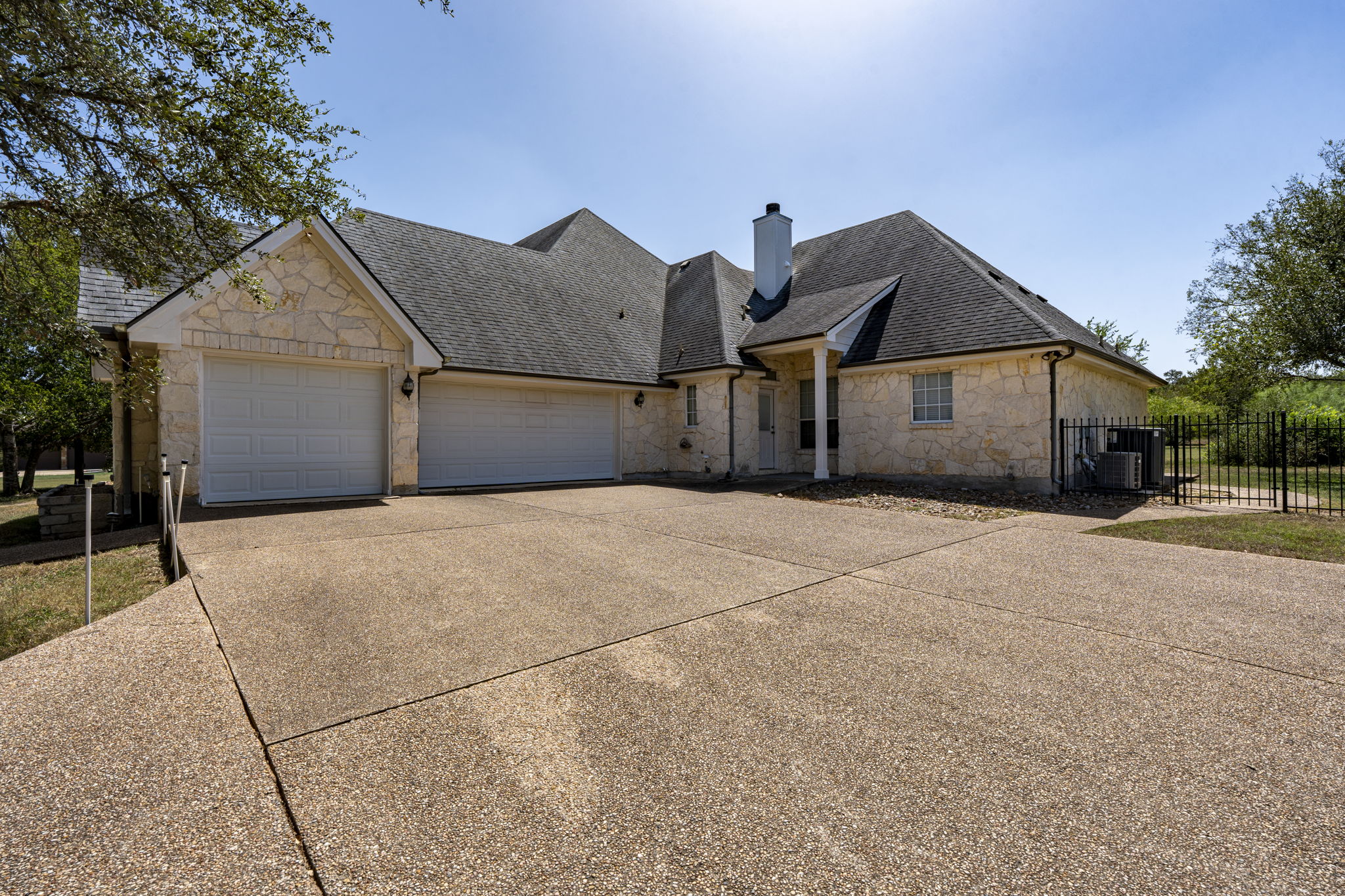 Extra spacious 3 car garage and an exterior door to the laundry room.