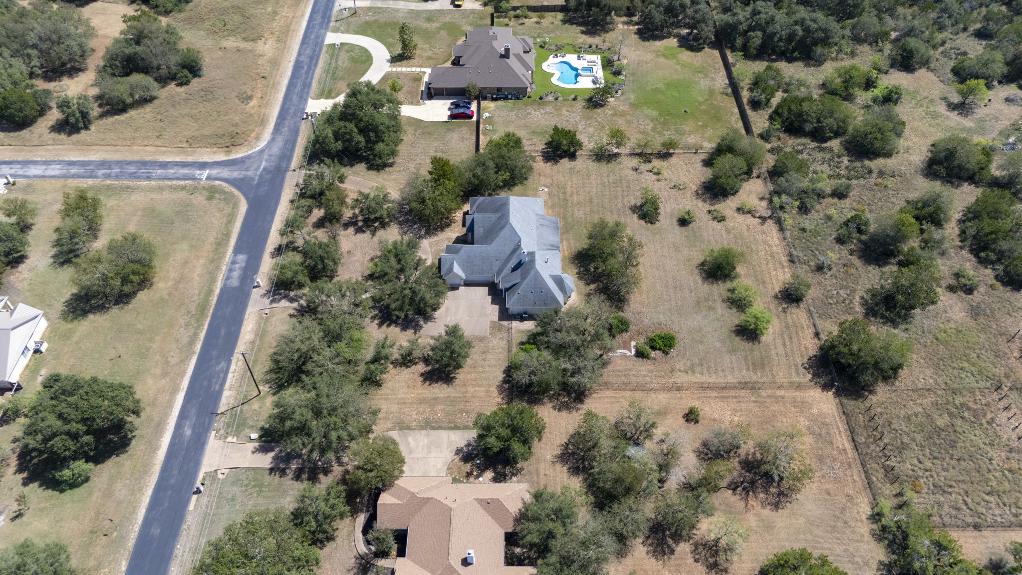 Property backs up to other property that is located outside the gates.